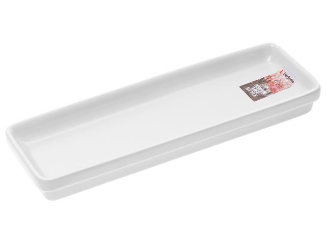 Керамическое блюдо PERFECTO LINEA ASIAN белое 24.5x7.5x3 см 17-102450