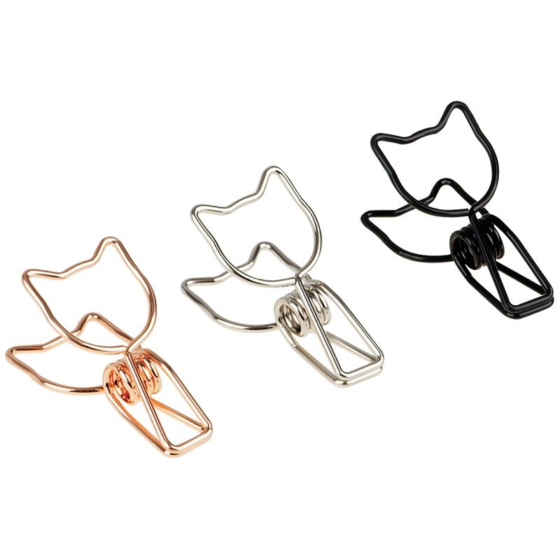 Зажимы для бумаг MESHU Cute Cats 33 мм, 6шт., ассорти MS41599 MS_41599