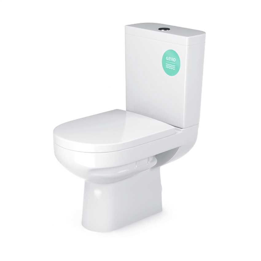 Унитаз-компакт Gesso W103 HOME De Luxe c 2 уровневой арматурой, сиденье для унитаза W103 De Luxe soft-close микролифт 9015618