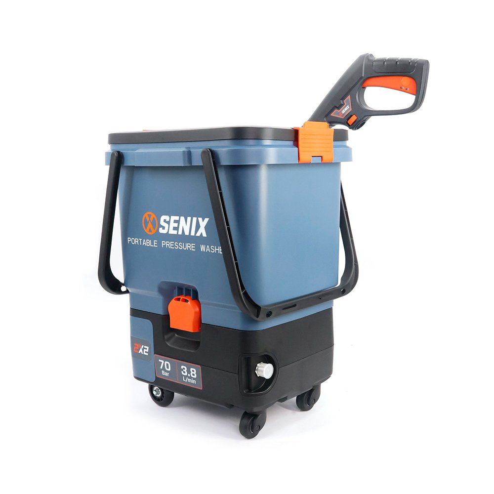 Мойка высокого давления аккумуляторная SENIX 2X2 40V, 105 Бар, 2 АКБ 4Ач, ЗУ HPWX2-M2-EU