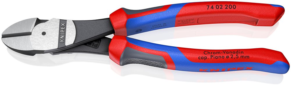 Бокорезы Knipex особо мощные, 200 мм, фосфатированные, 2-комп ручки KN-7402200