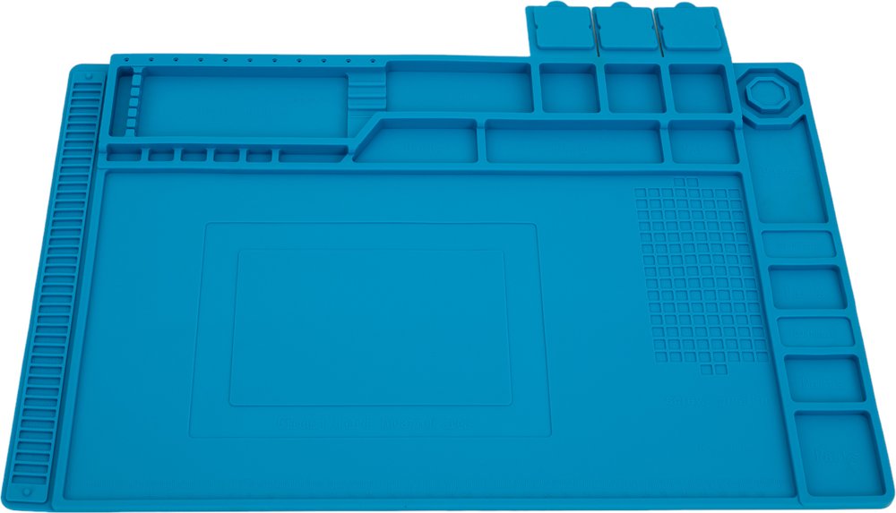 Термостойкий магнитный коврик для пайки и ремонта T-501 (450x300 мм) QUICKO QTST501