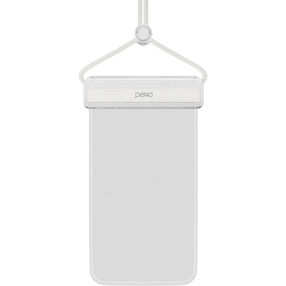 Чехол PERO влагозащитный для смартфона SB04 WATERPROOF BAG белый