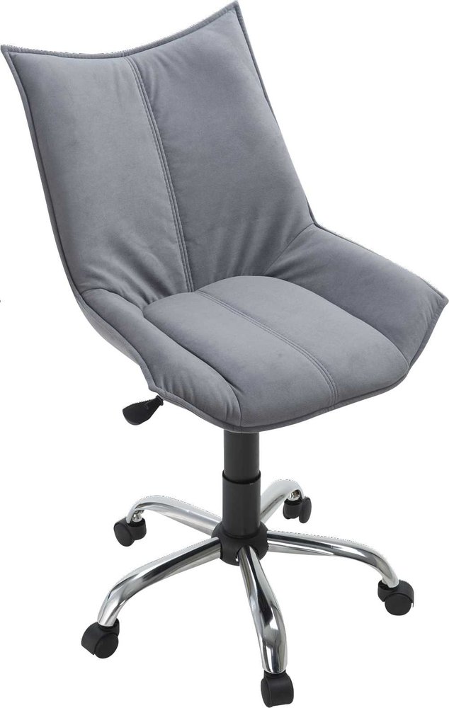 Кресло Фабрикант ткань Velur v 32 (темно-серый), г/п 140, пиастра, кр. Альфа(600)CH, ролик ст. Осло G 4600811925446