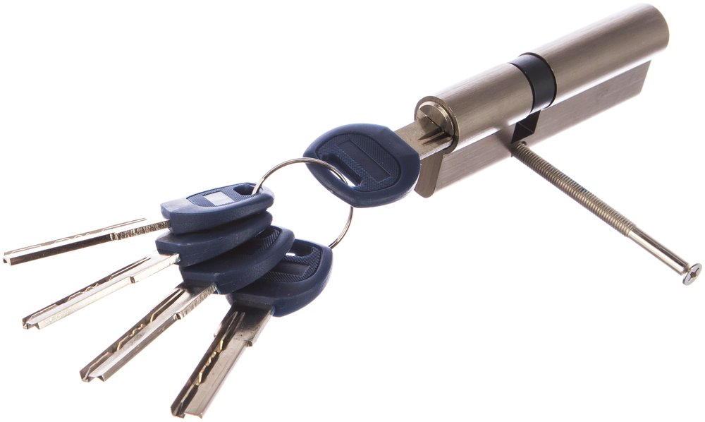 Цилиндр DOORLOCK V 2300AB N серия Variant, никелированный, 35x55 мм, 5 перф.ключей 79066