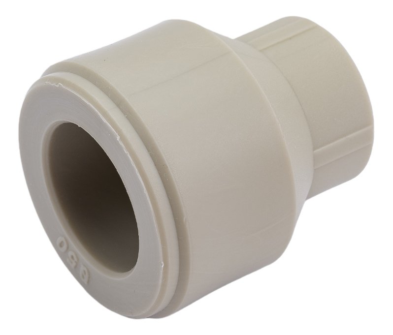 Переходная муфта VALFEX PP-R серая Дн50х25 вн/нр пайка 10005025Г 127-0395