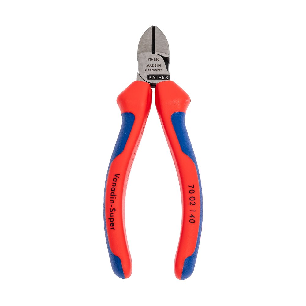 Бокорезы Knipex, L-140 мм, 62 HRC, 2-к ручки, KN-7002140SB