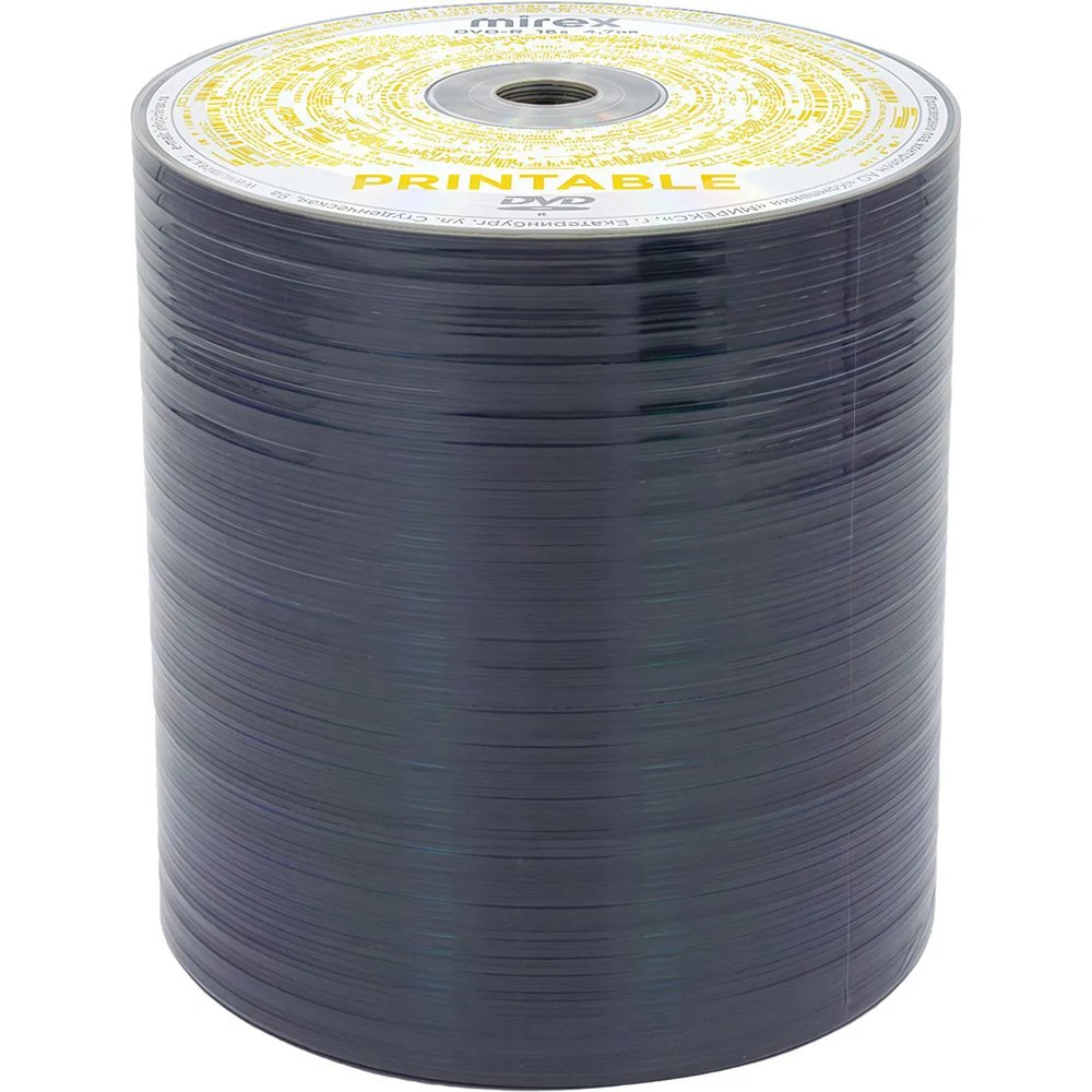 Носители информации DVD-R Mirex Ink-Jet 4,7Gb/100/уп (100/500)(UL130088A1T)
