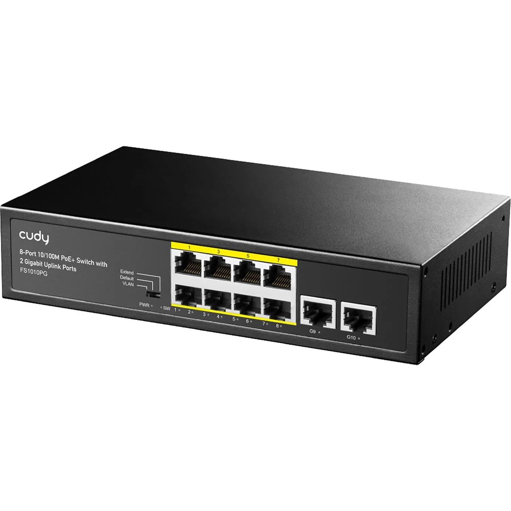 Коммутатор Cudy FS1010PG 8хPoE+ 120W 2хGBUplink