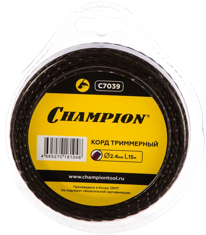 Корд триммерный Magic (2.4 мм, 15 м) CHAMPION C7039