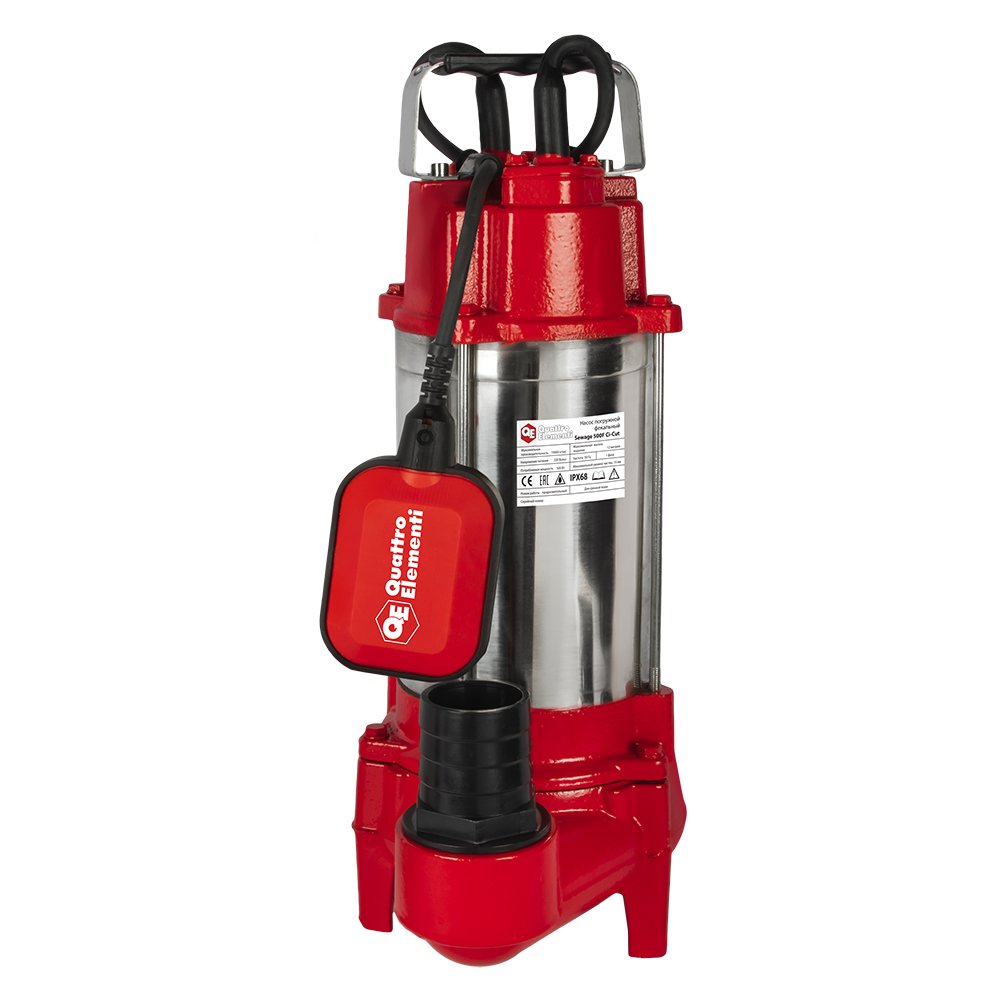 Фекальный насос QUATTRO ELEMENTI Sewage 500F Ci-Cut  909-075