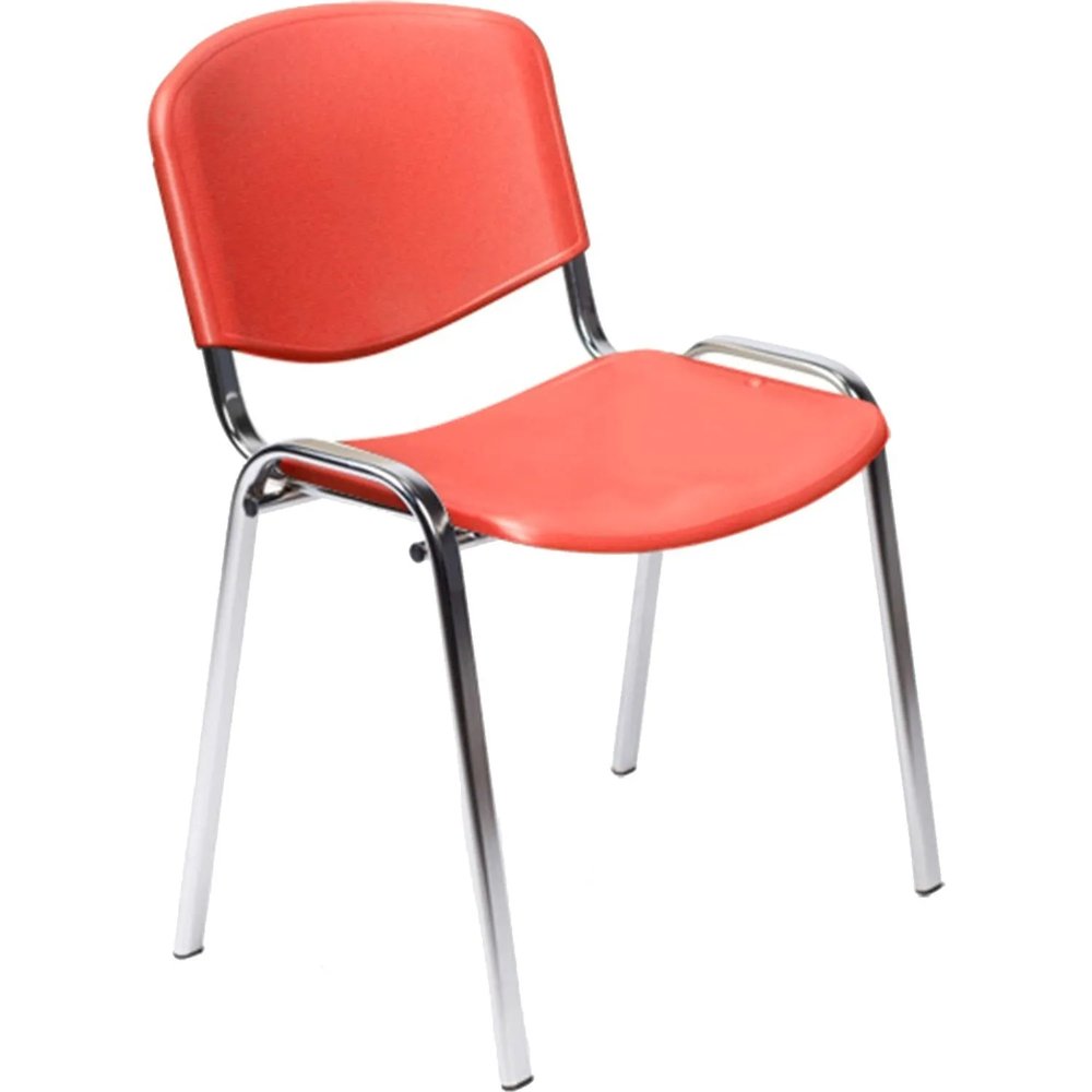 Стул БМФ Easy Chair Rio(ИЗО) хром, пластик красный