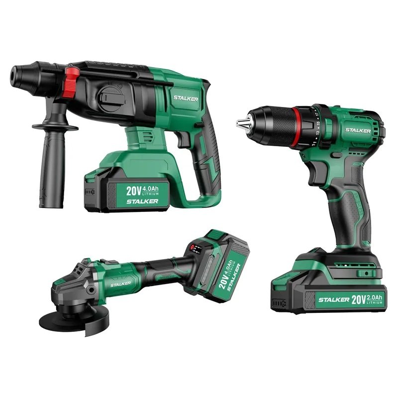 Набор аккумуляторного инструмента ALTECO STALKER Kit (AG20-125 Li BL+D20 Li BL+RH20 Li BL) 69843