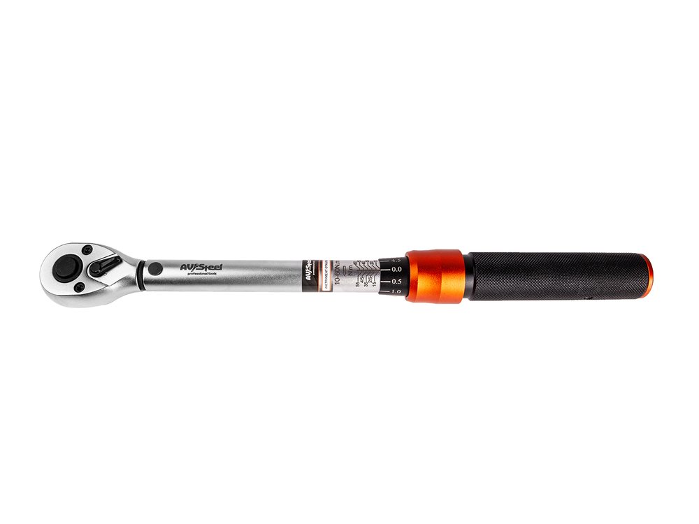 Динамометрический ключ AV Steel проф 3/8 10-60Нм AV-517060