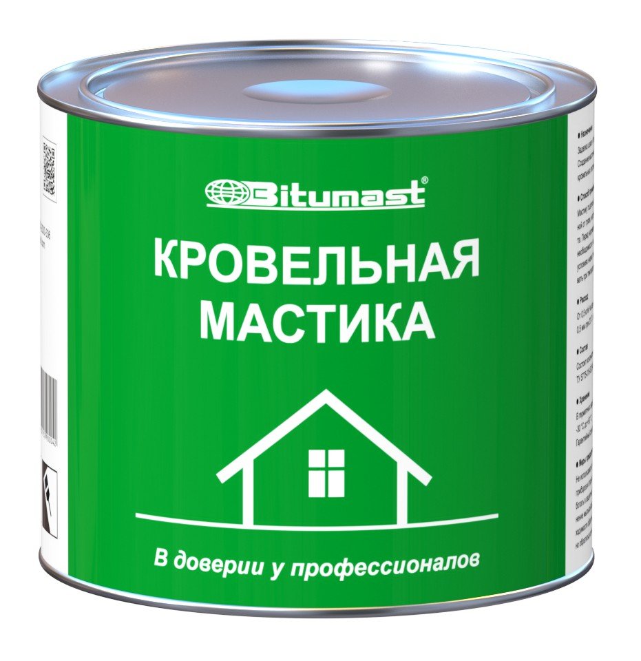 Кровельная мастика, 2 л Bitumast 4607952900042