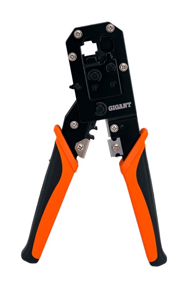 Кримпер для обжима телефонных и компьютерных клемм Gigant RJ11, RJ12, RJ45 GCCT-1