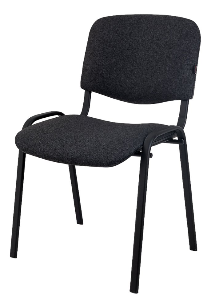Стул офисный серая ткань, черные ножки Gigant GCH-08 (BL)