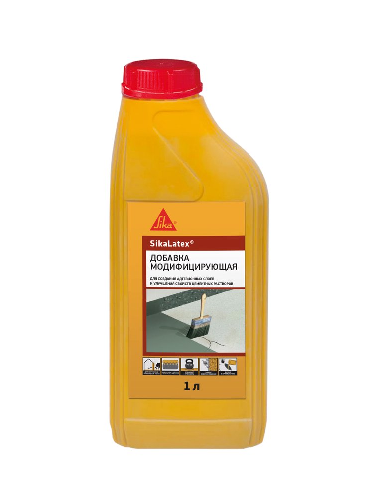 Модифицирующая добавка для цементных растворов SIKA Latex Канистра 1Л 524877