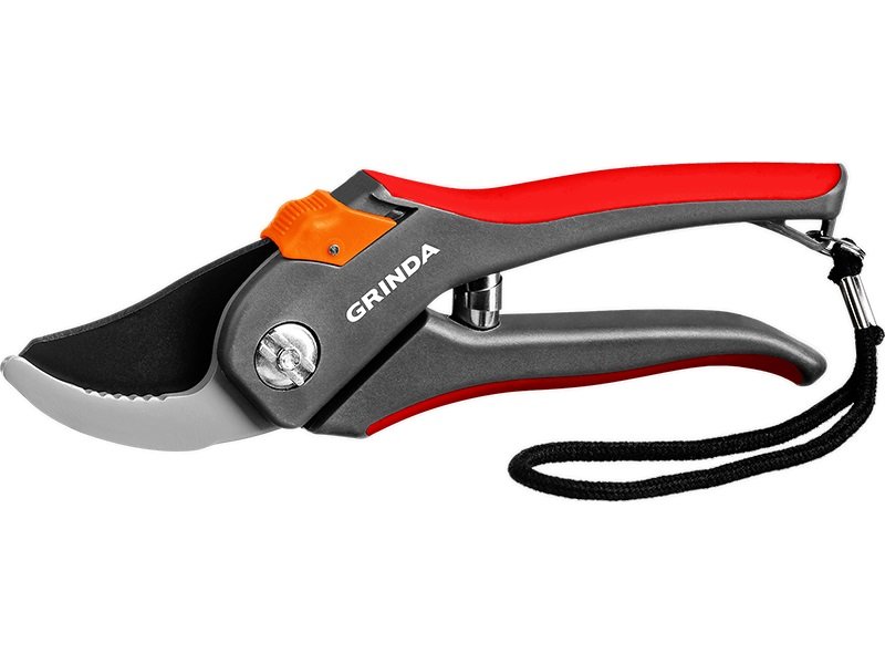 Плоскостной секатор с двухкомпонентными рукоятками Grinda G-26 205 мм 8-423102_z02