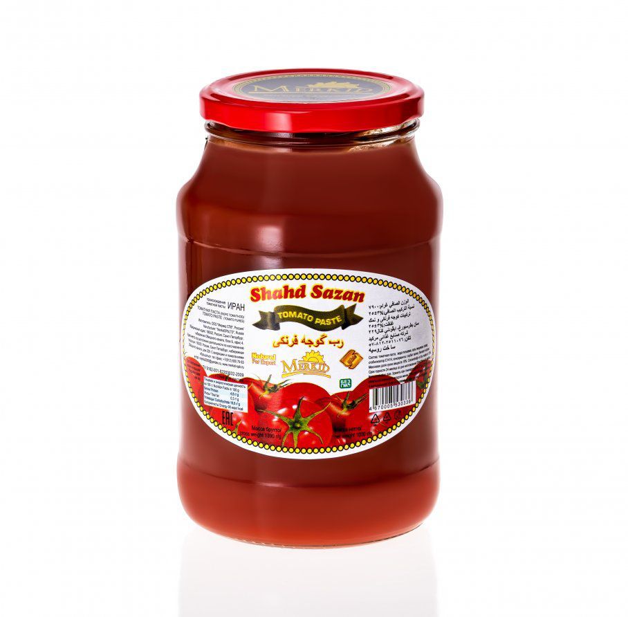 Томатная паста Shahd Sazan 25% ГОСТ [стекло 1кг]
