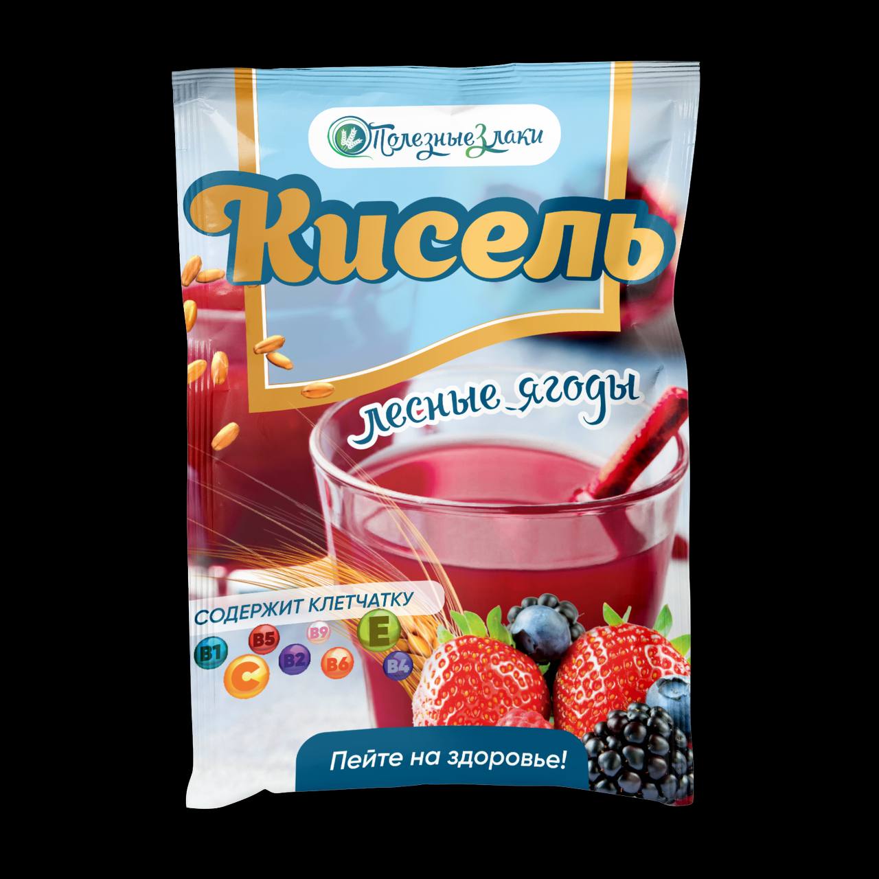 Кисель Полезные злаки Лесные ягоды