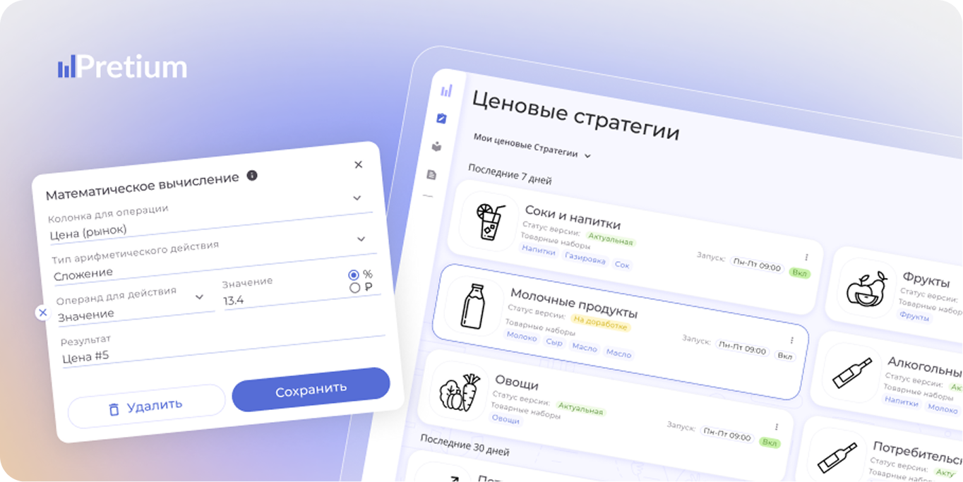 Как создать стратегию расчета цены