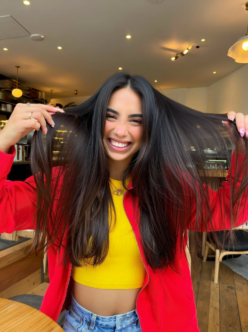 Цвет волос - до