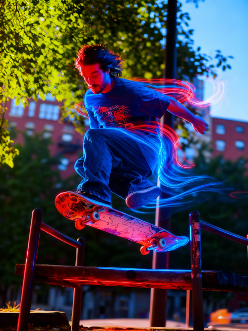 Неоновый вихрь - после