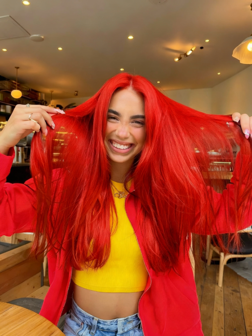 Цвет волос - после