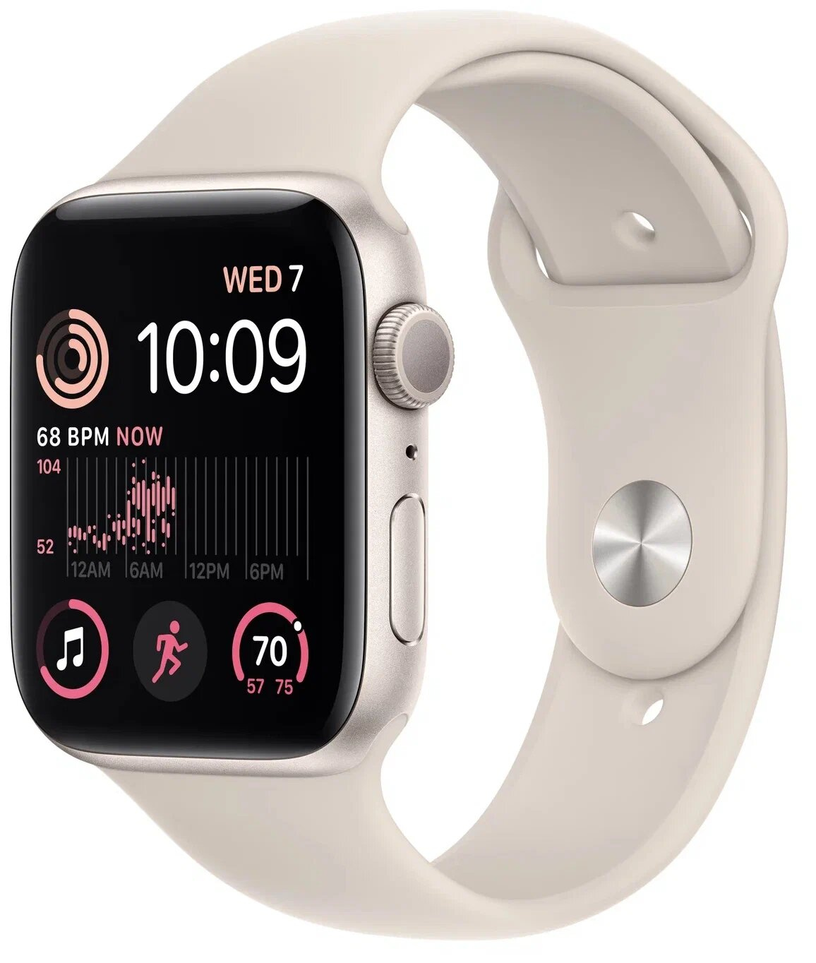 Умные часы Apple Watch Series SE Gen 2 2023 40 мм Aluminium Case GPS, starlight Sport Band S/M - изображение 1