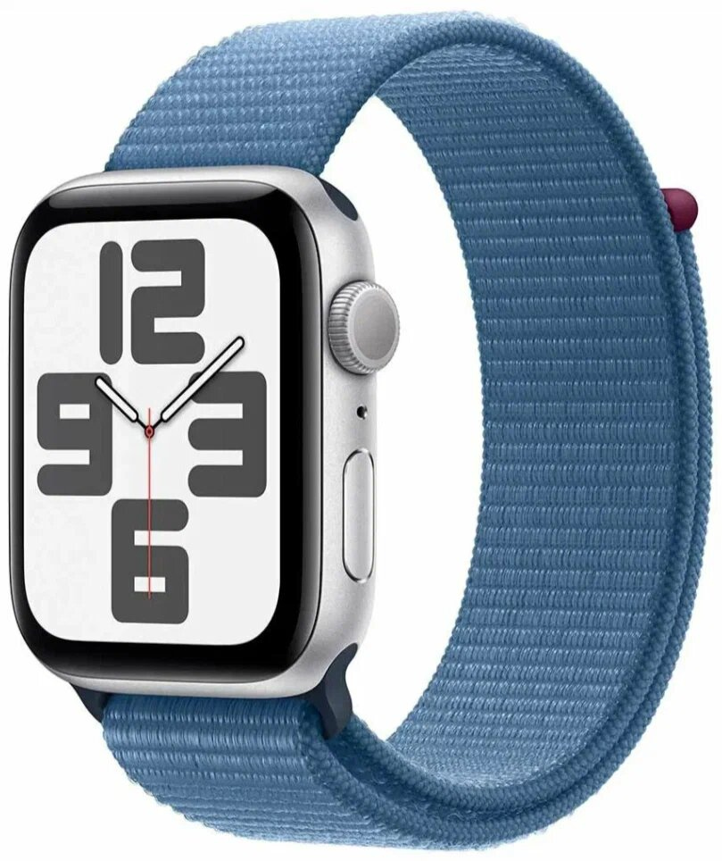 Умные часы Watch Series SE 2023 Gen 2 44 мм Aluminium Case, Silver/Winter Blue Sport Loop S/M - изображение 1