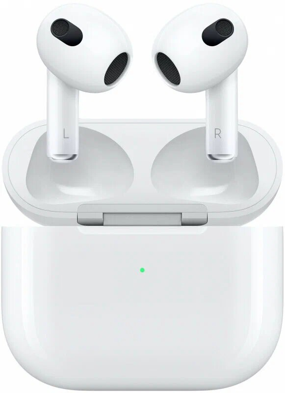Беспроводные наушники Apple AirPods 3 Lightning Charging Case, Lightning, белый - изображение 1