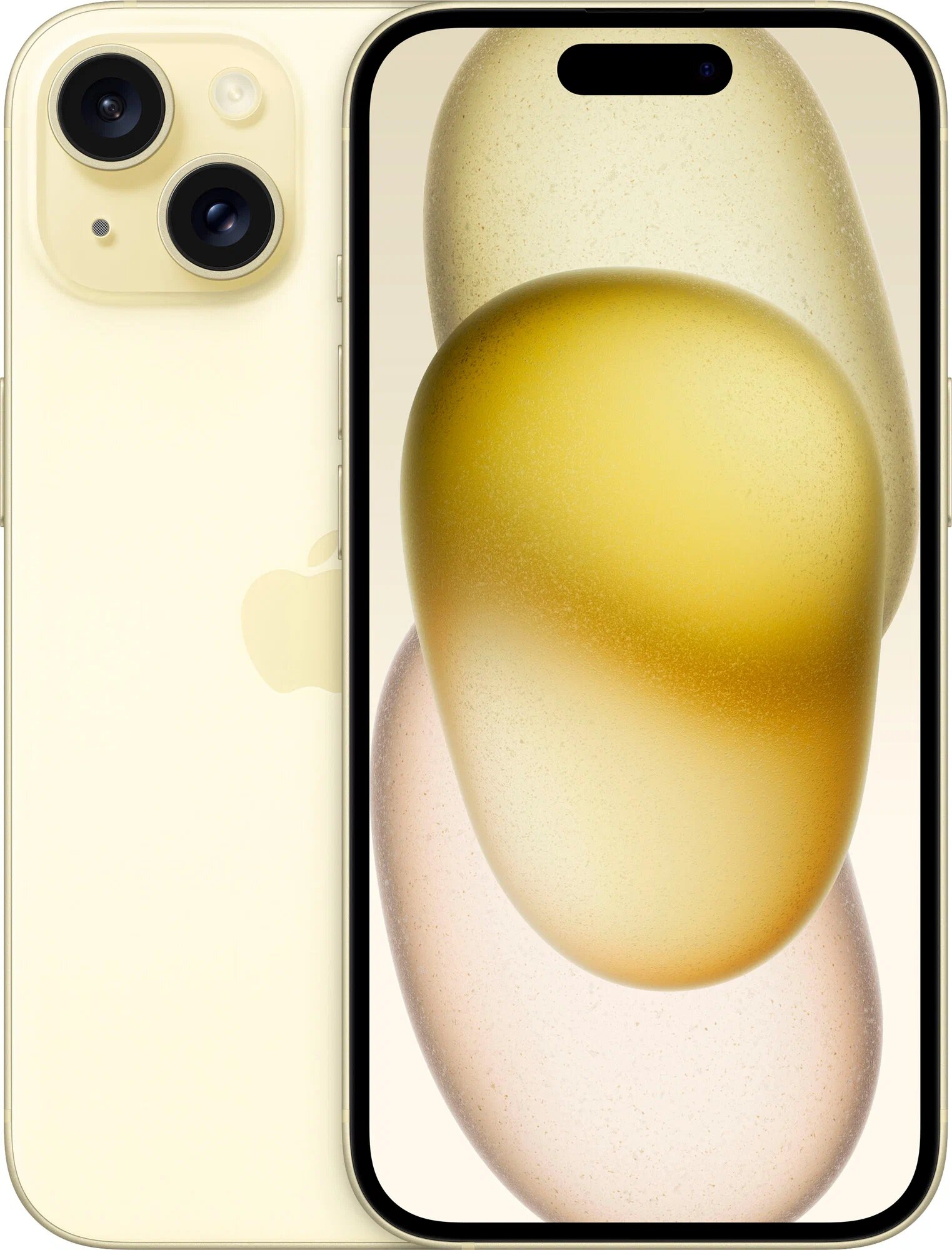 Смартфон Apple iPhone 15 128 ГБ Dual: nano SIM + eSIM Yellow желтый - изображение 1