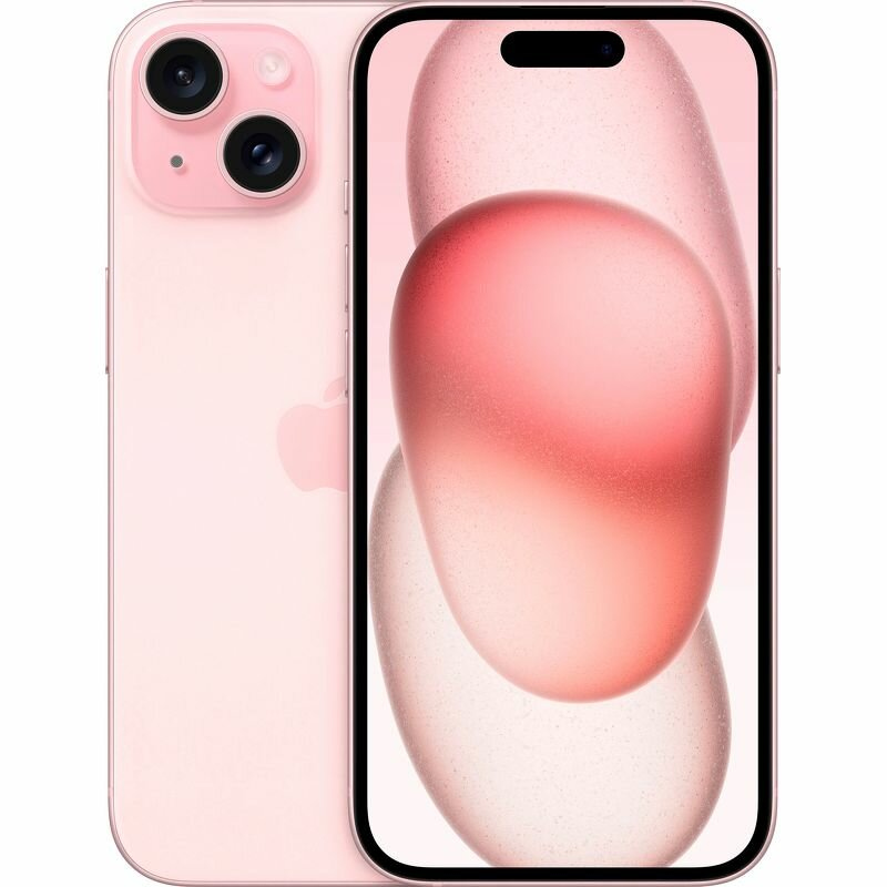 Смартфон Apple iPhone 15 256 ГБ Dual: nano SIM + nano SIM Pink (розовый) - изображение 1