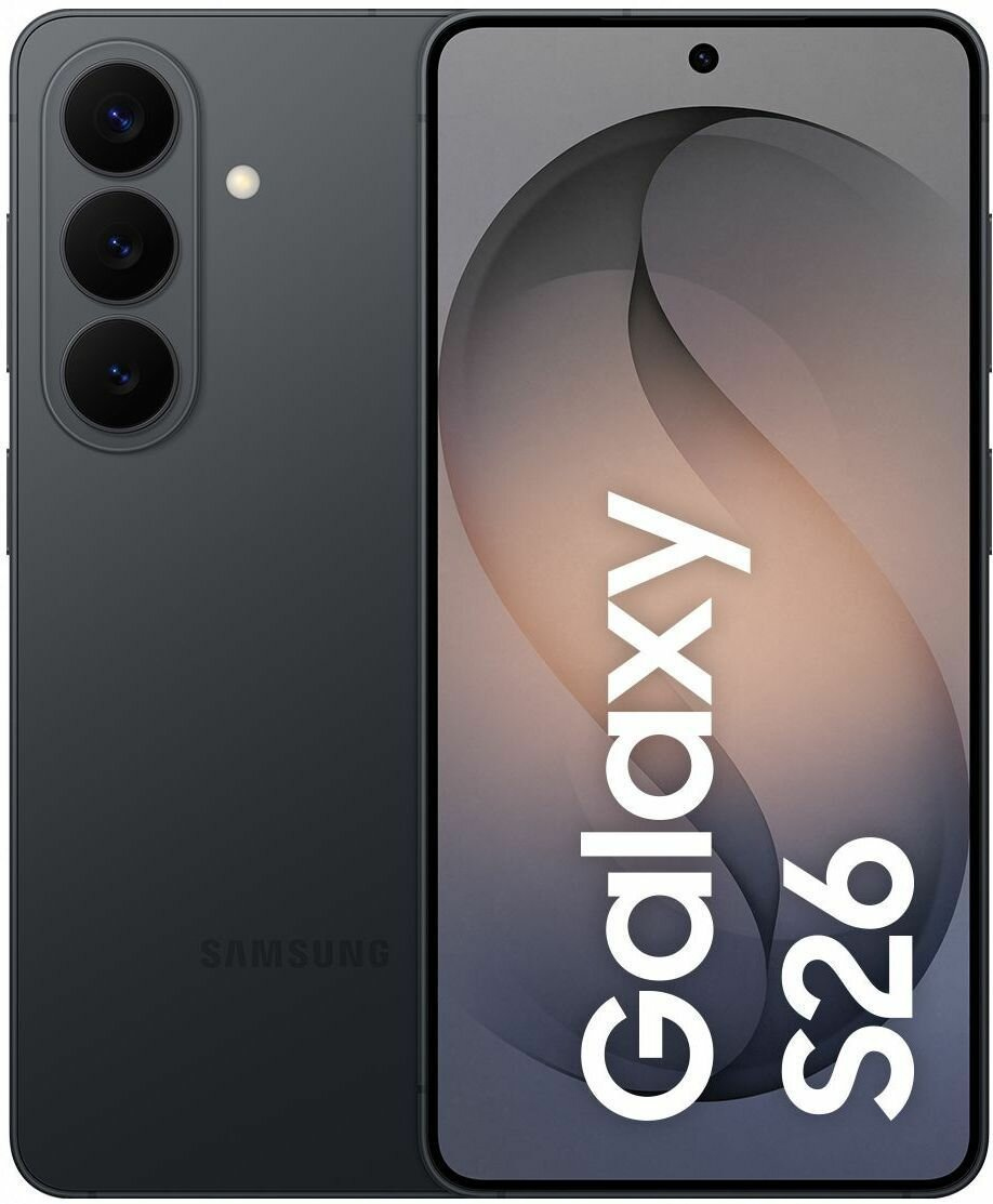Смартфон Samsung Galaxy S26 12/256 ГБ, Dual: nano SIM+eSIM, Black (черный) гарантия 1 год - изображение 1