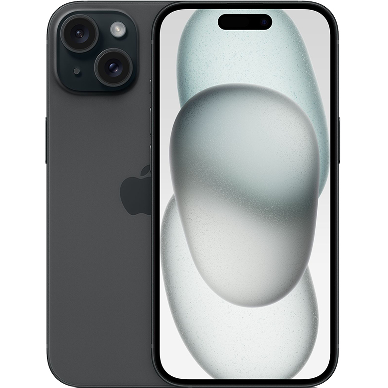 Смартфон Apple iPhone 15 512 ГБ Dual: eSIM Black черный - изображение 1