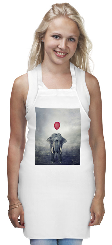 Printio Фартук Красный шар и слон printio футболка классическая красный шар и слон