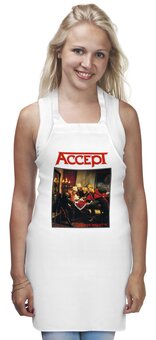 Заказать фартук в Москве. Фартук Accept band от Leichenwagen - готовые дизайны и нанесение принтов.