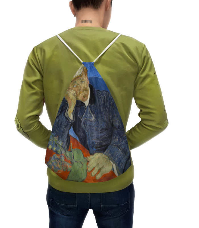 Printio Рюкзак-мешок с полной запечаткой Портрет доктора гаше (винсент ван гог) printio футболка с полной запечаткой мужская портрет доктора гаше винсент ван гог