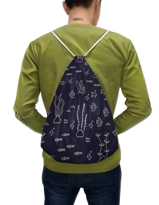 Printio Рюкзак-мешок с полной запечаткой Морское дно printio футболка с полной запечаткой женская футболка морское дно