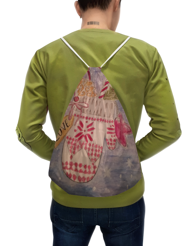 Printio Рюкзак-мешок с полной запечаткой Новый год. printio рюкзак мешок с полной запечаткой рюкзак с ромашками