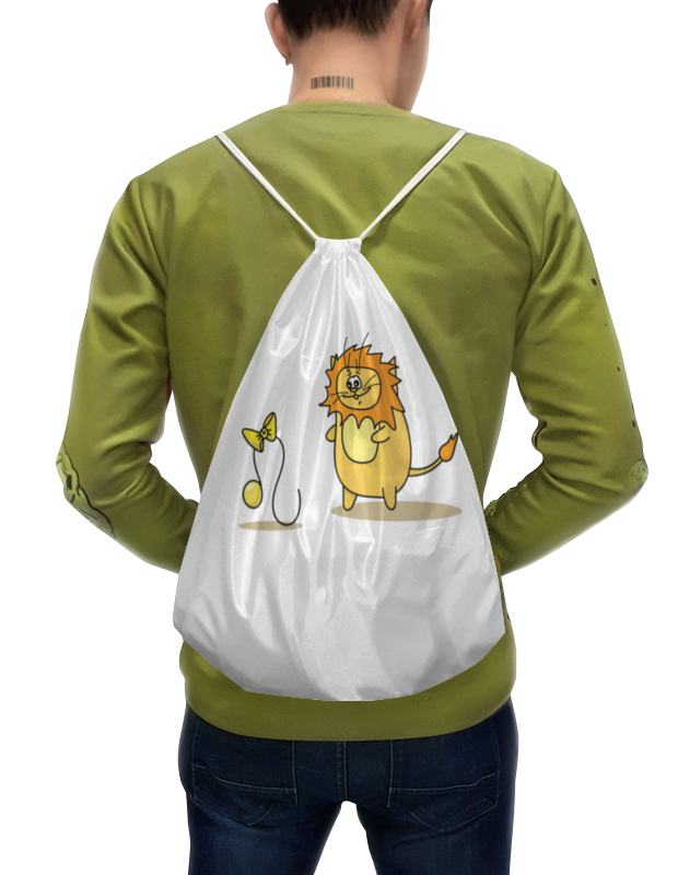 Printio Рюкзак-мешок с полной запечаткой Кот лев. подарок для льва