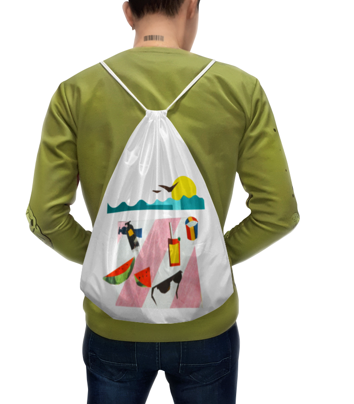 Printio Рюкзак-мешок с полной запечаткой Отпуск printio свитшот мужской с полной запечаткой hello summer
