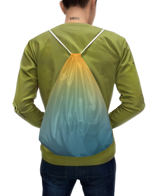 Printio Рюкзак-мешок с полной запечаткой Фон радуги. printio футболка с полной запечаткой женская фон радуги