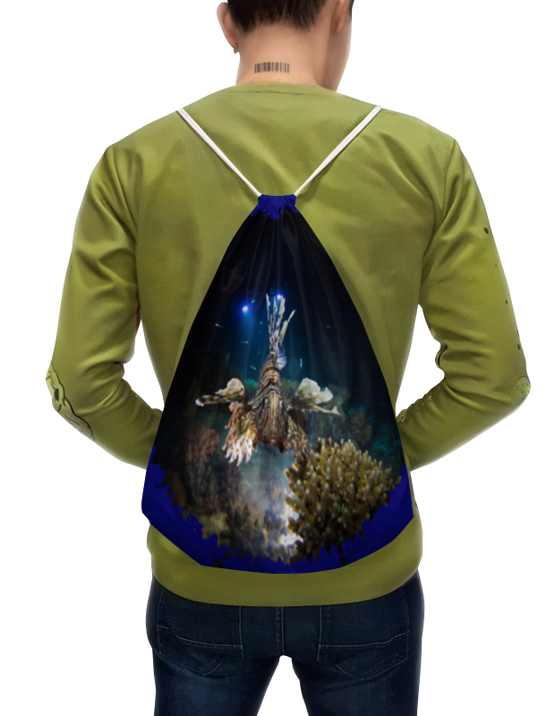 Printio Рюкзак-мешок с полной запечаткой Рыба крылатка printio футболка с полной запечаткой женская рыба крылатка