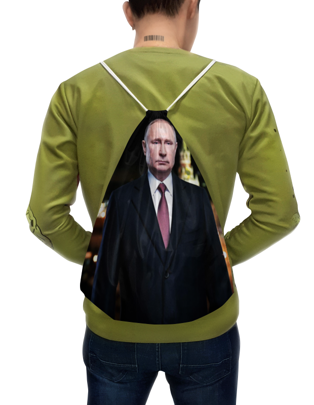 цена Printio Рюкзак-мешок с полной запечаткой Путин
