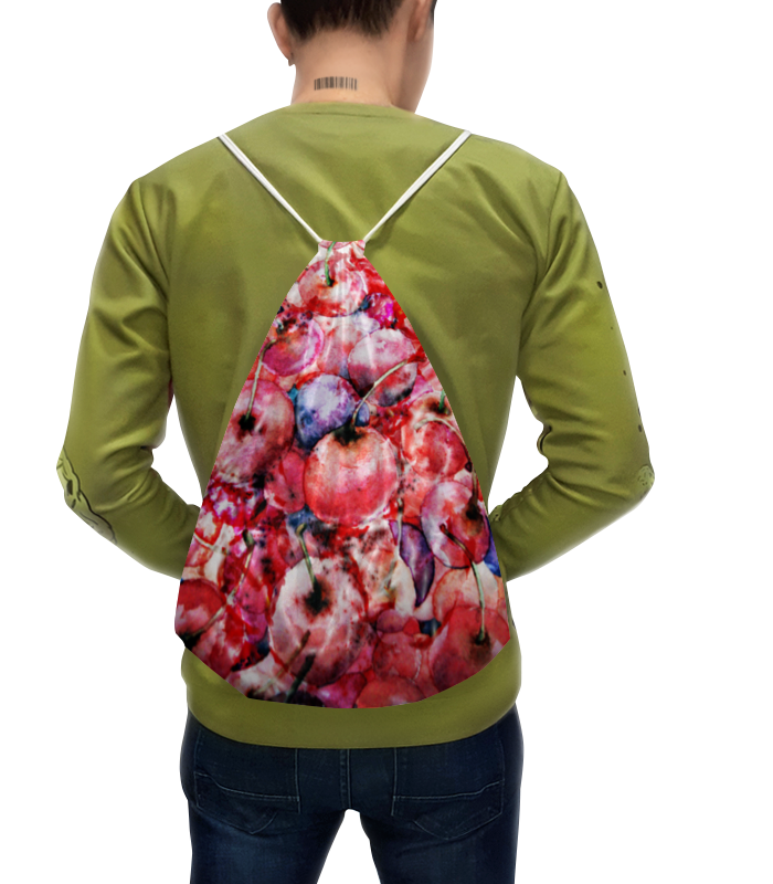Printio Рюкзак-мешок с полной запечаткой Вишня россыпью printio футболка с полной запечаткой женская вишня россыпью