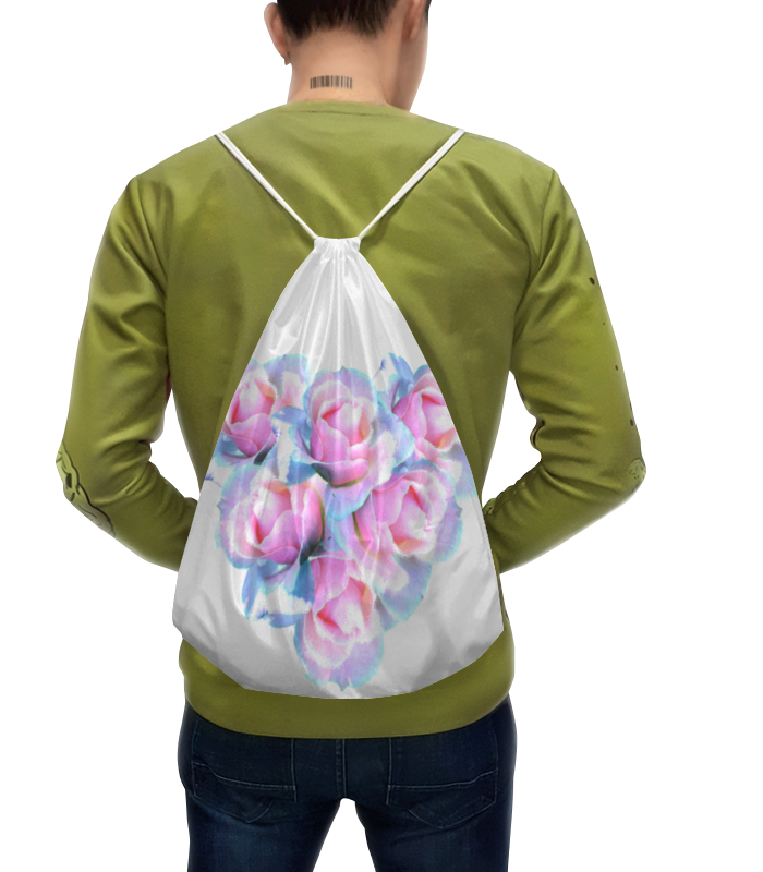 Printio Рюкзак-мешок с полной запечаткой Нежное сердце printio рюкзак мешок с полной запечаткой узор цветочный