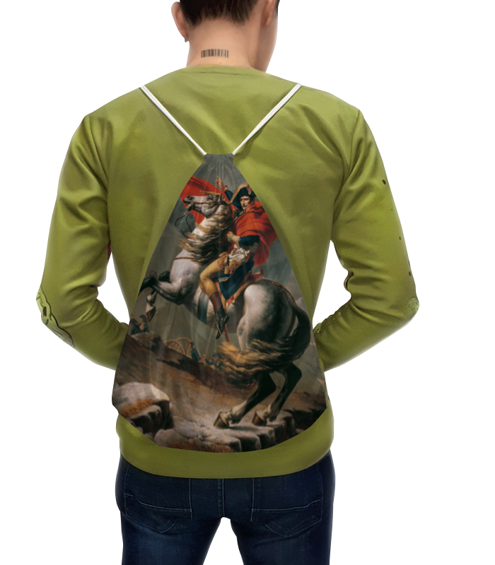 наполеон бонапарт 13 конный на перевале сен бернар 04 74 нн Printio Рюкзак-мешок с полной запечаткой Наполеон на перевале сен-бернар