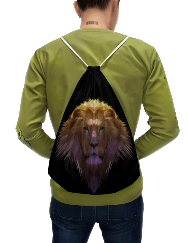 Printio Рюкзак-мешок с полной запечаткой Африканский лев. printio футболка с полной запечаткой мужская африканский лев
